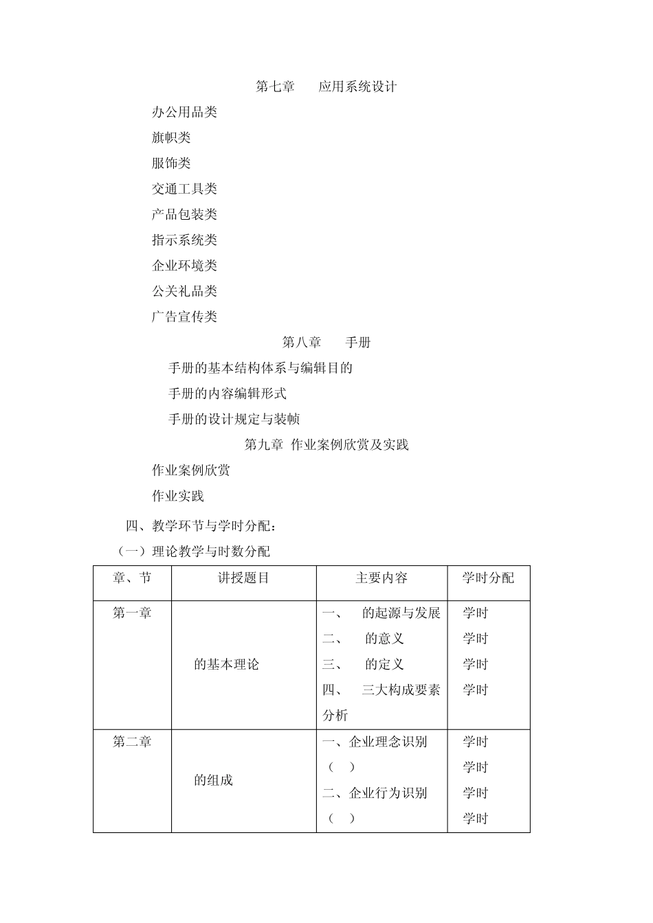 《企业形象设计课程教学大纲》..._第3页