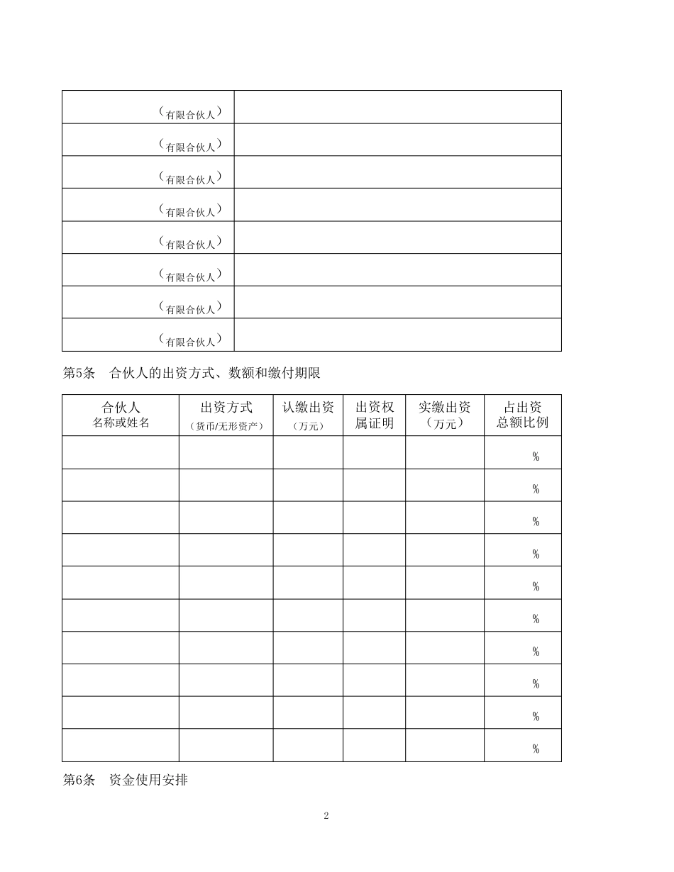 《众筹合伙协议》合同_第3页