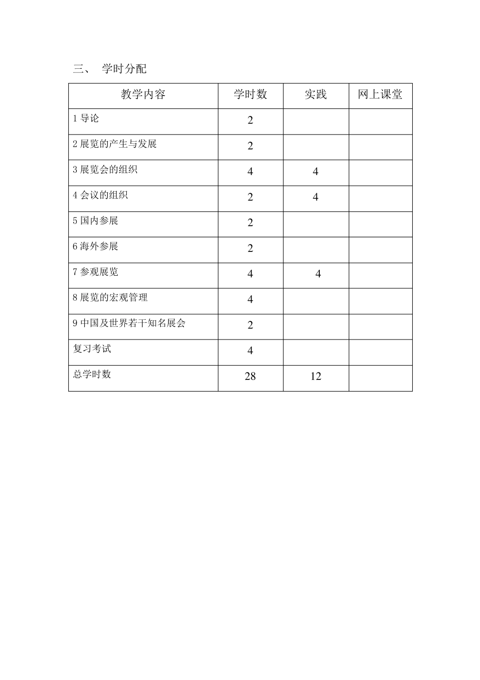 《会展概论》教学大纲_第2页
