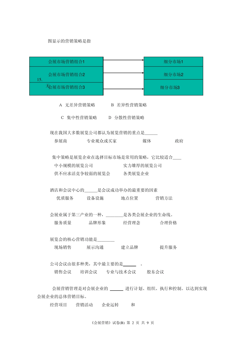 《会展营销》试卷2_第2页