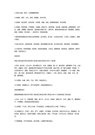 《伤寒论》背诵条文电子版