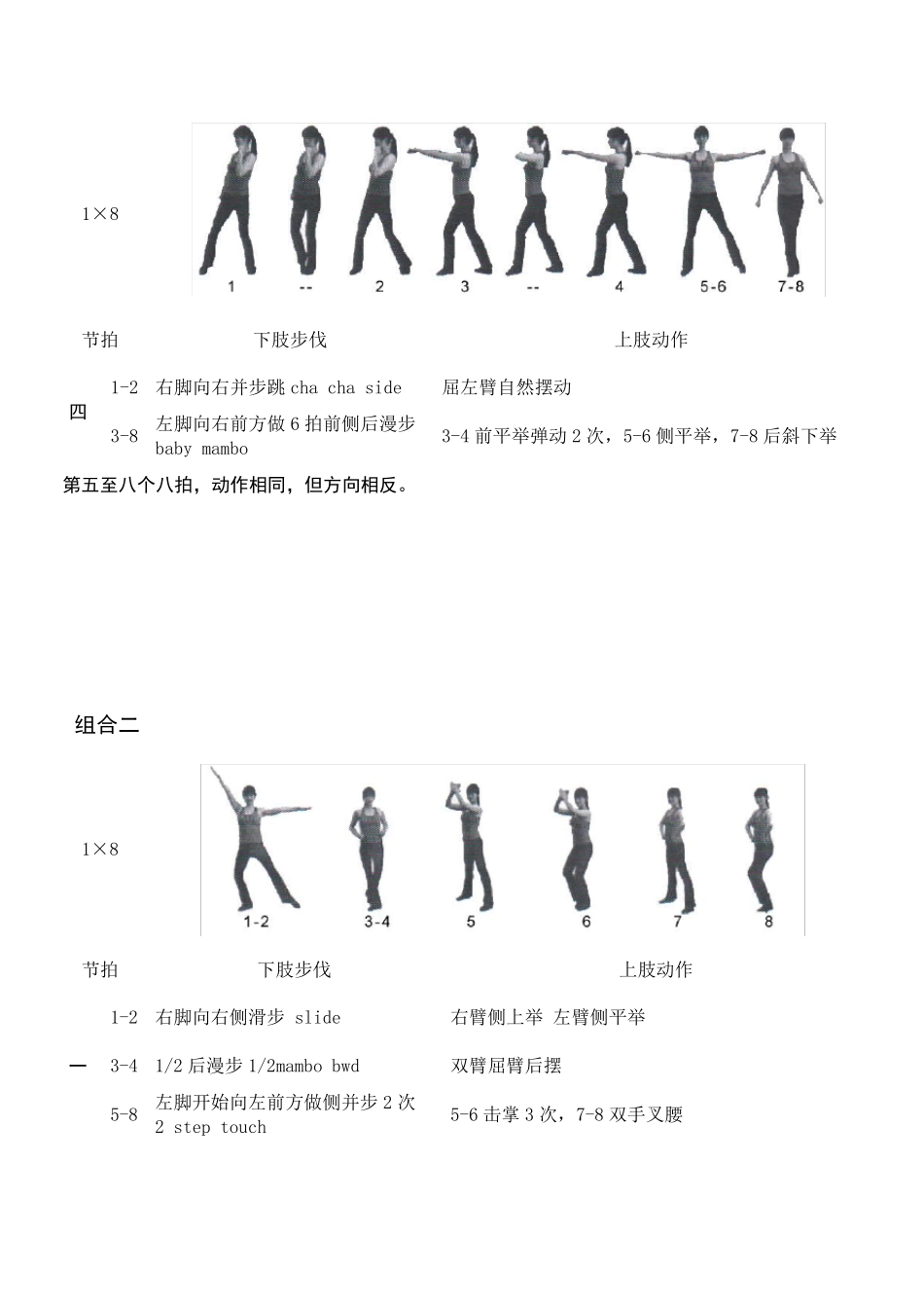 《全国健美操大众锻炼标准》第三套大众二级动作图解_第2页