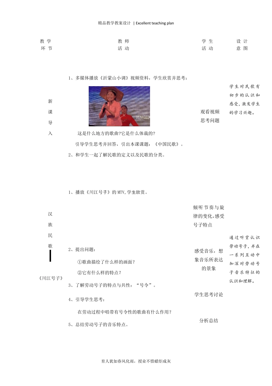 《公共艺术音乐篇》教案新部编本(第二单元美妙的歌声)_第3页