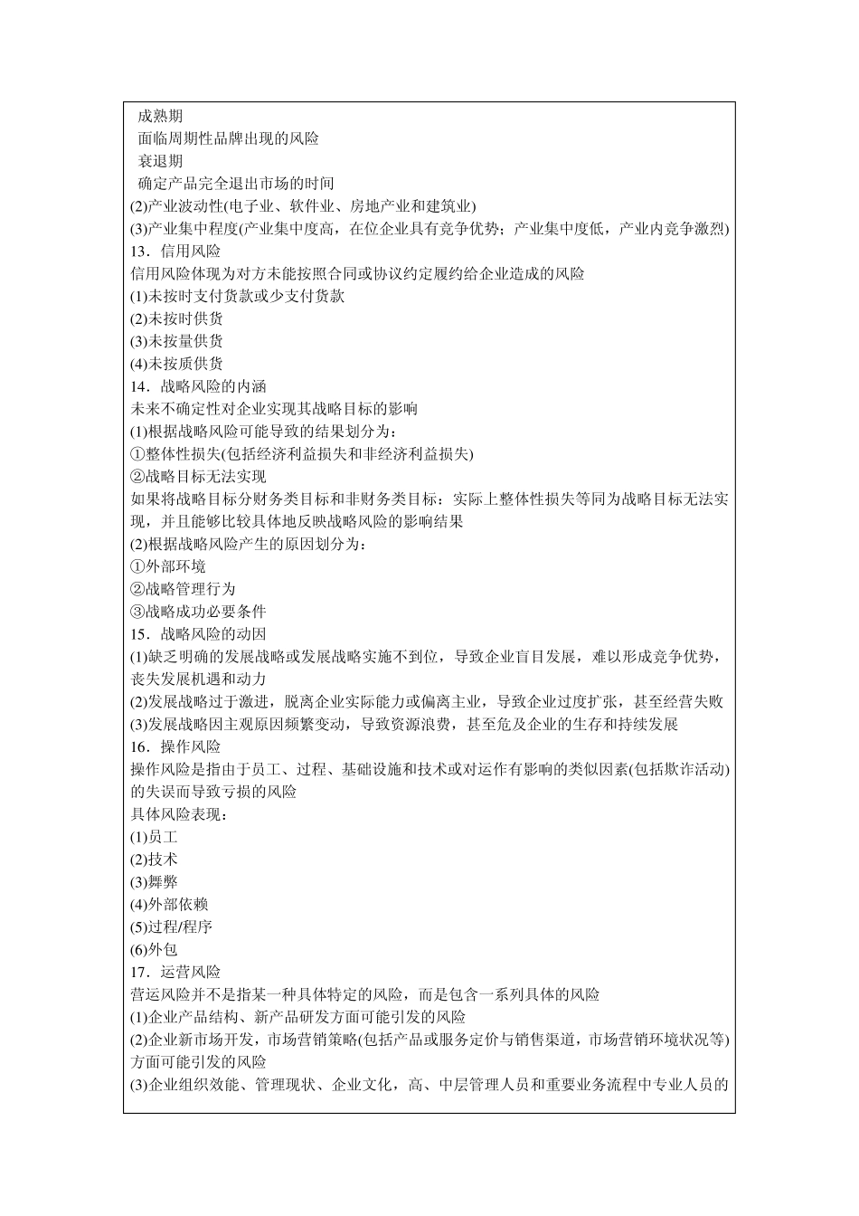 《公司战略与风险管理》知识重点整理_第3页