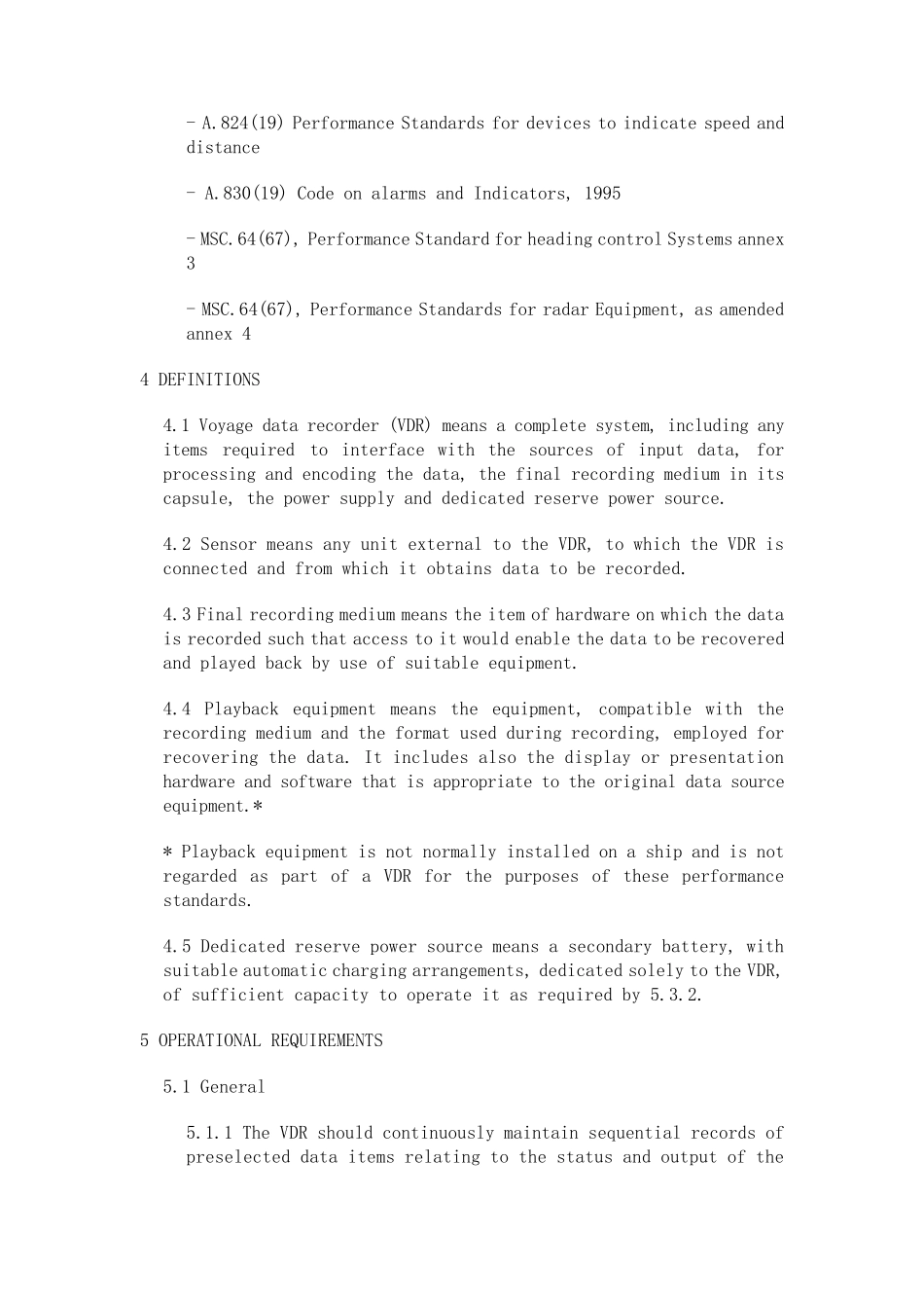 《关于航行数据记录仪(VDR)性能标准的建议案》A.861(20)_第3页