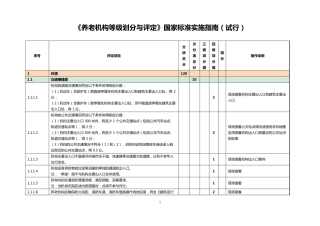 《养老机构等级划分与评定》国家标准实施指南