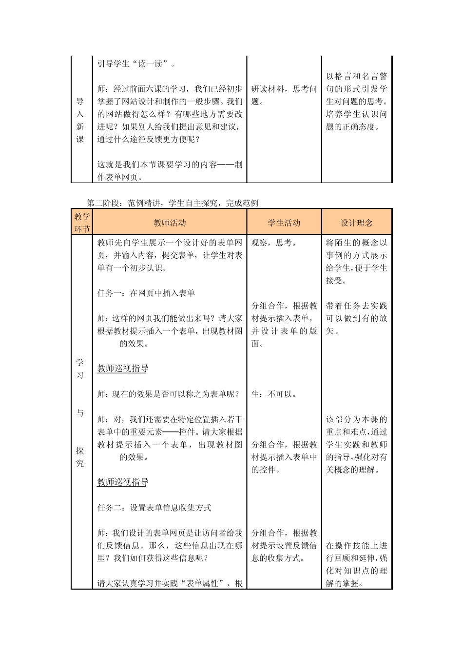 《制作表单网页》教学设计_第3页