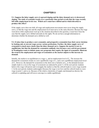 《劳动经济学》(作者Borjas)第五章习题答案