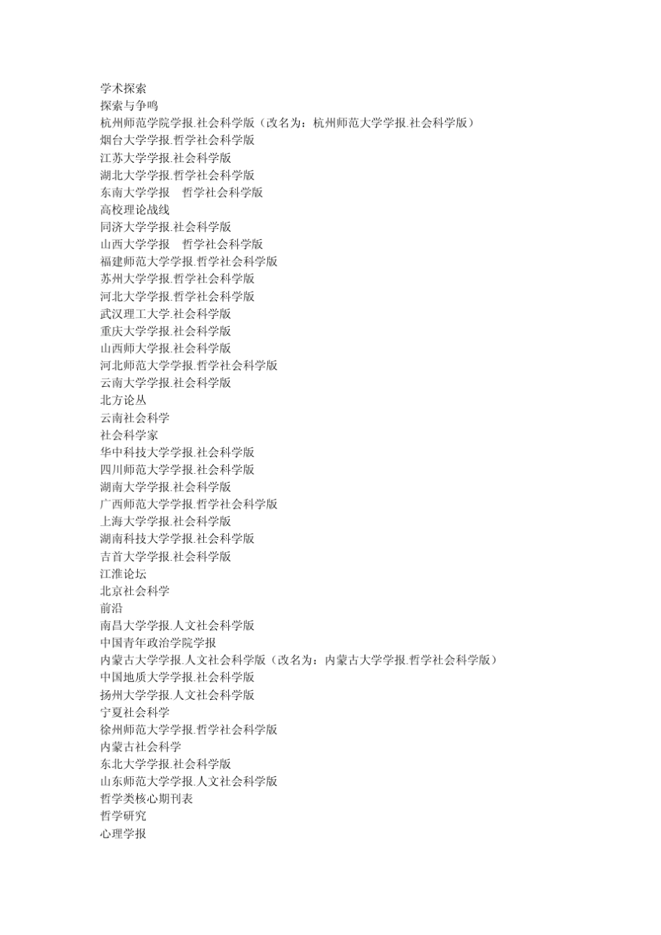 《北大中文核心期刊目录》(2010年版)_第3页