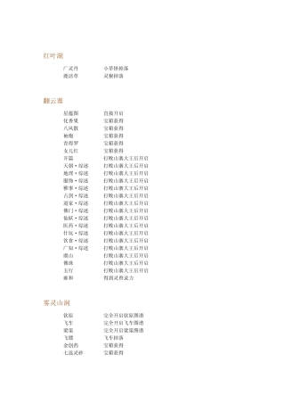 《古剑奇谭》洞冥广记