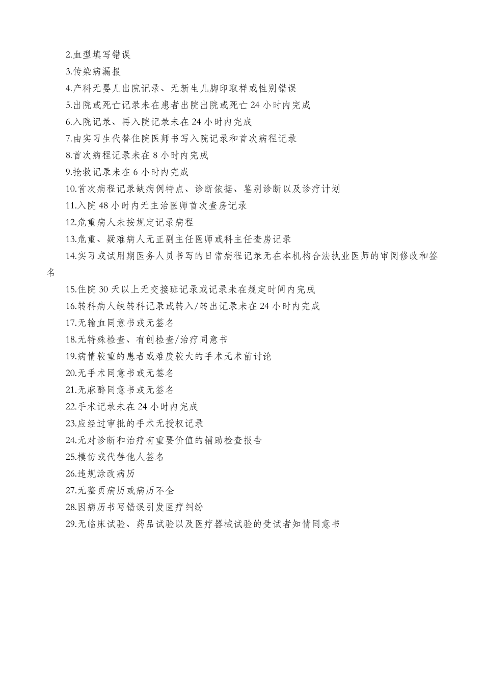 《四川省住院病历质量评分标准》_第2页