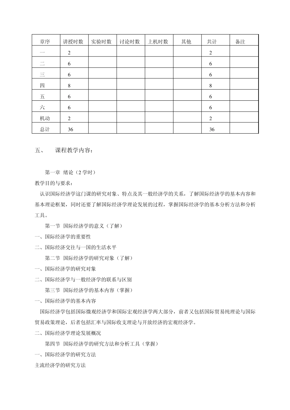 《国际经济学》教学大纲_第2页