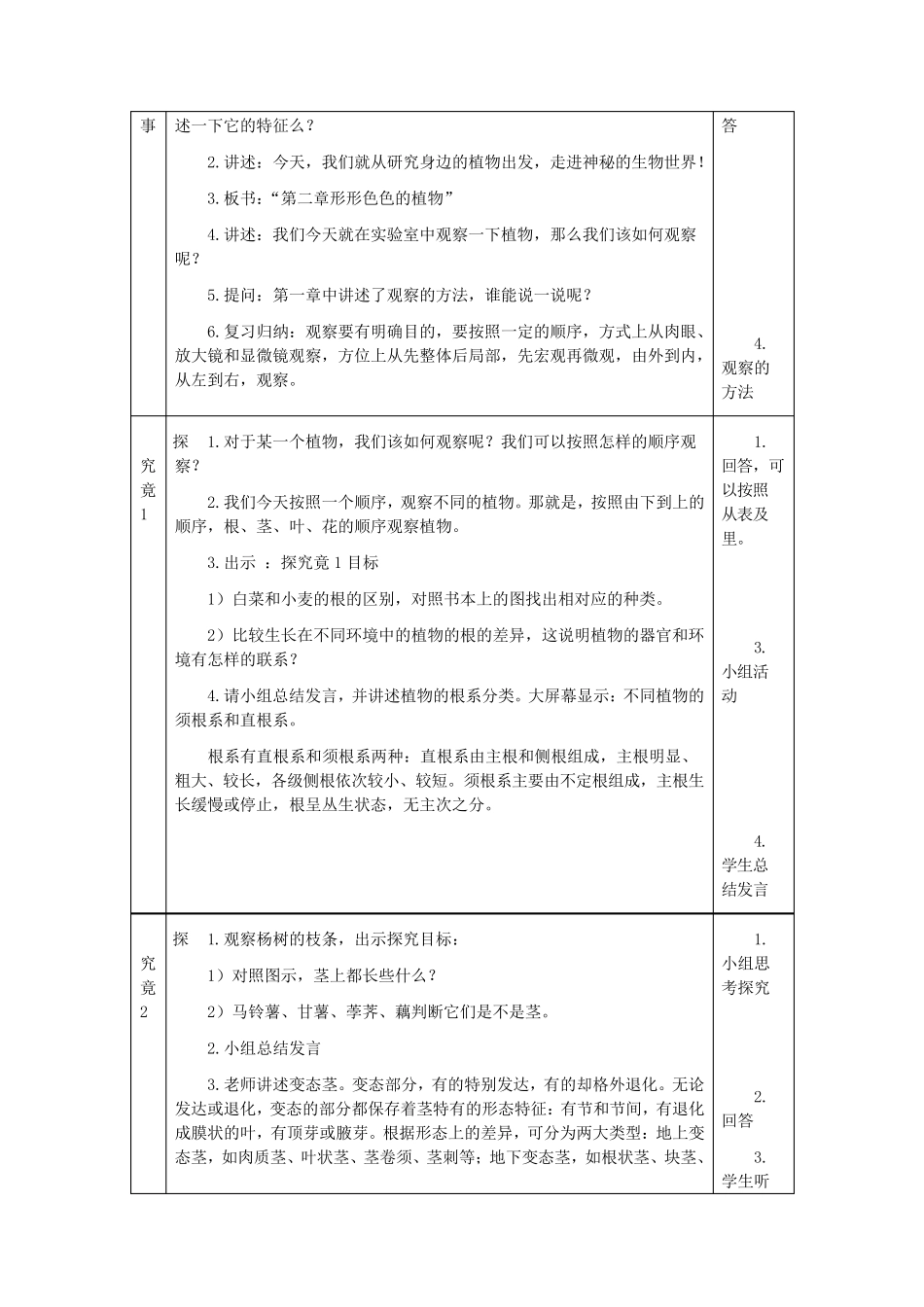 《在实验室里观察植物》教学设计_第2页