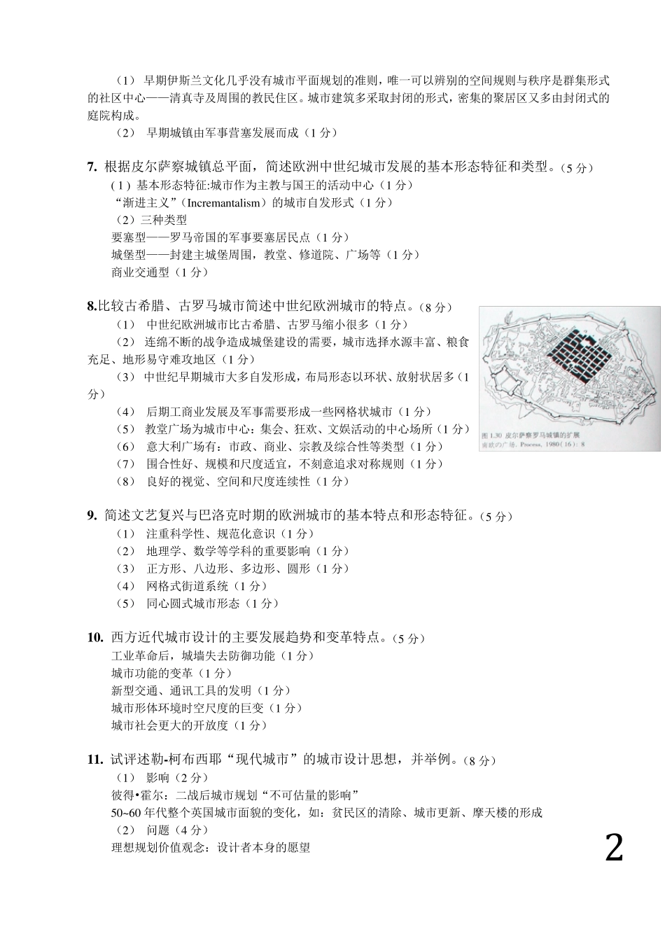《城市设计》考试试卷题目及答案_第2页