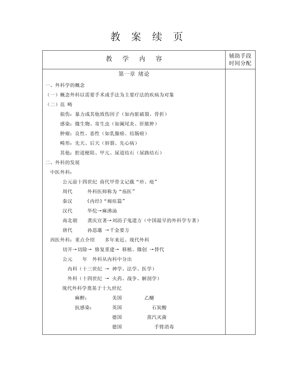 《外科学》教案第一章,第二章_第2页
