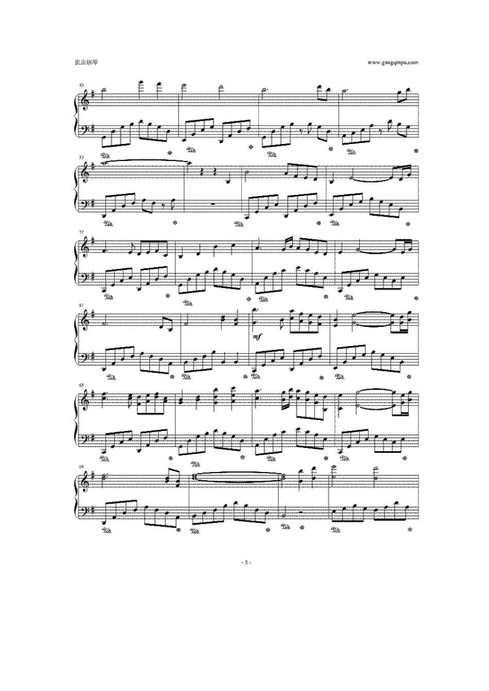 《夜莺》钢琴谱_第3页