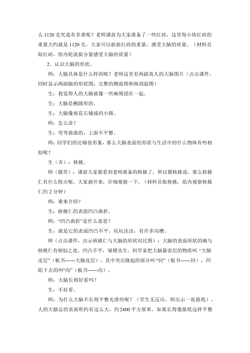 《大脑》教学设计_第3页