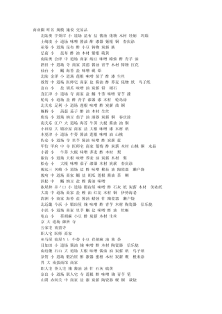 《太阁立志传5》村资料一览表