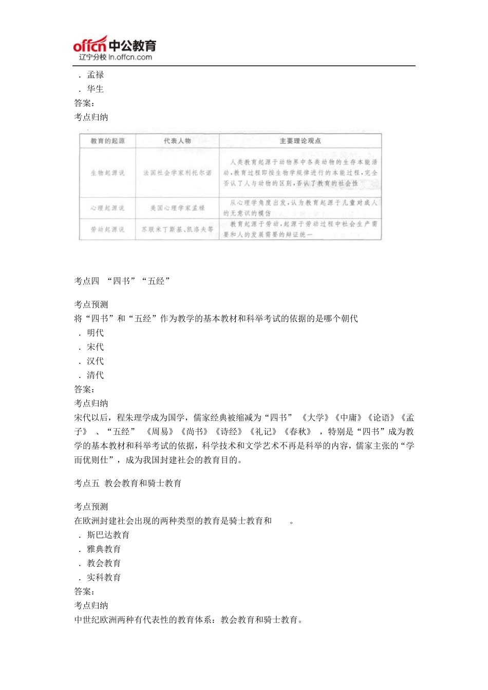 《小学教育教学知识与能力》高频考点预测归纳教育基础_第2页
