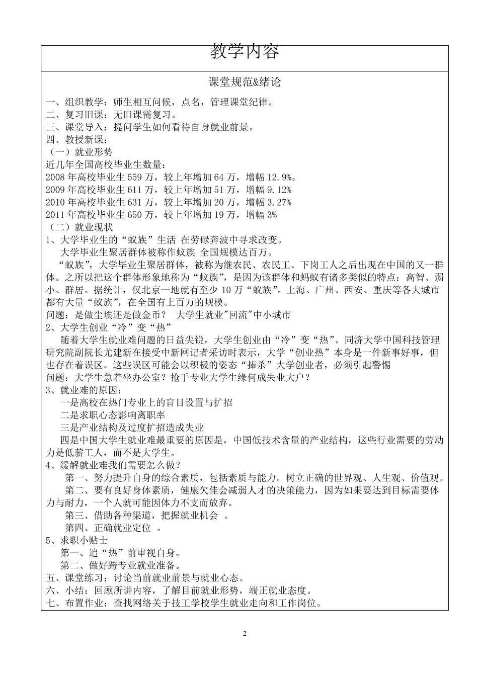 《就业指导》教案_第2页