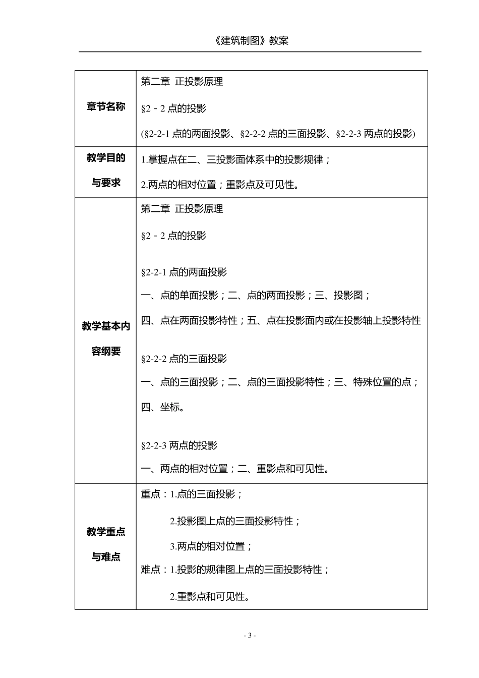 《建筑制图》教案_第3页