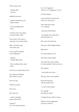 《当幸福来敲门》英文电影台词打印版