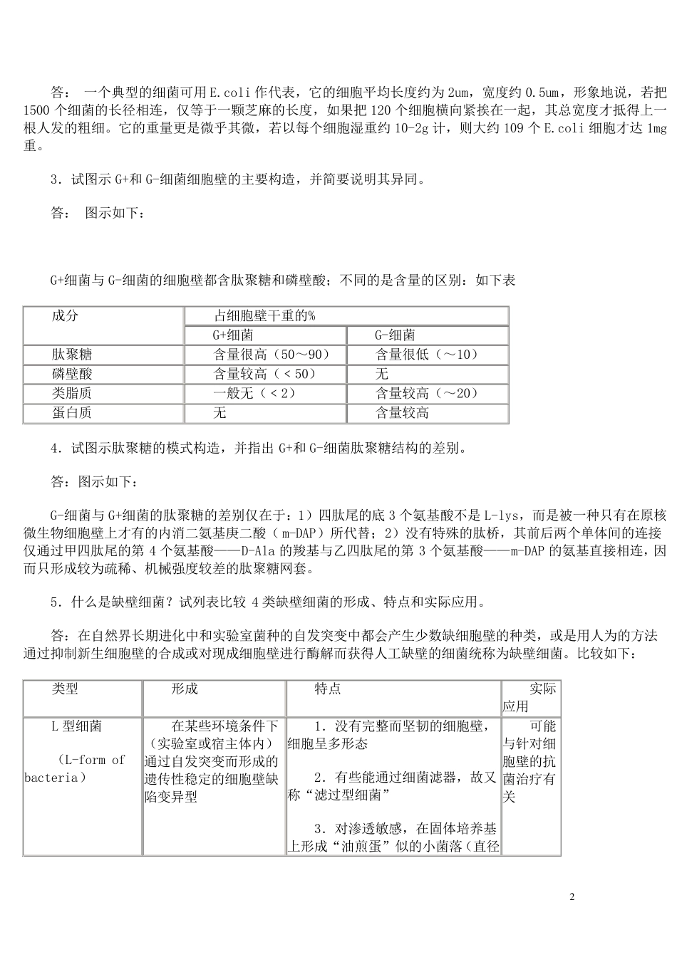 《微生物学教程》(第二版)周德庆__课后答案._第2页
