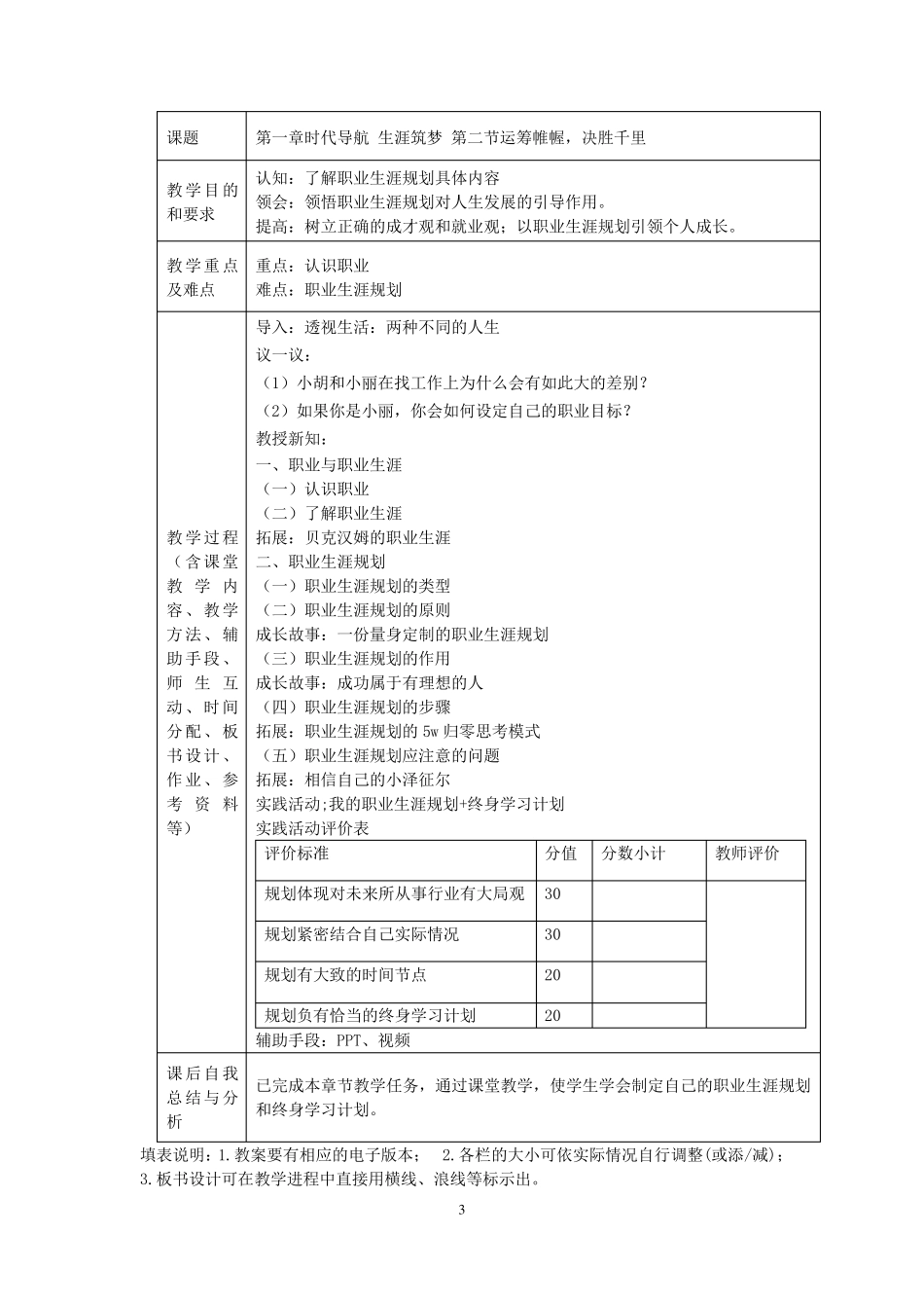 《心理健康与职业生涯》电子教案_第3页
