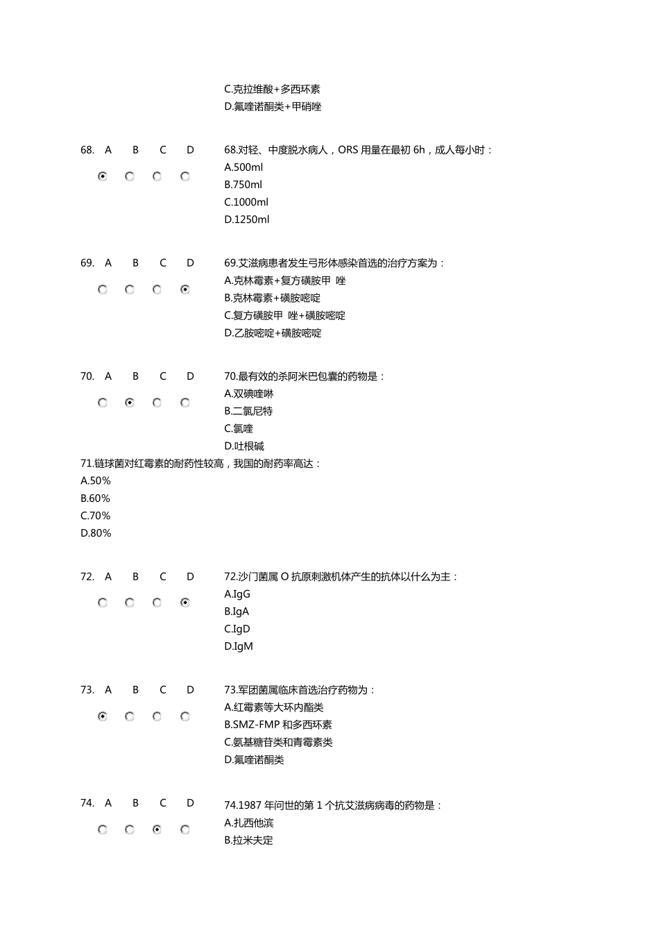 《抗菌药物临床合理应用》继续教育考试题答案_第2页