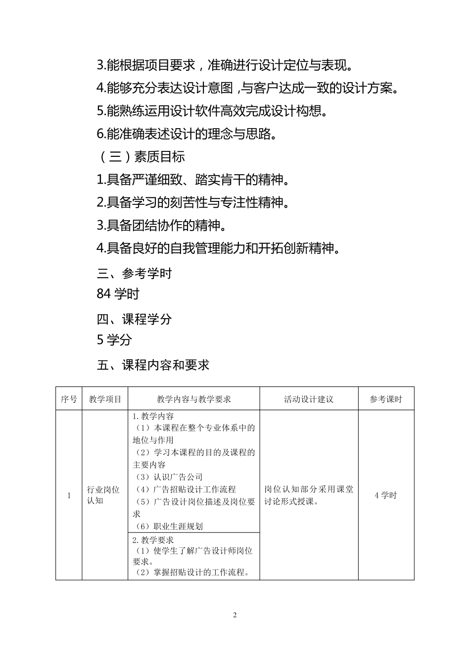 《招贴设计》课程标准_第2页