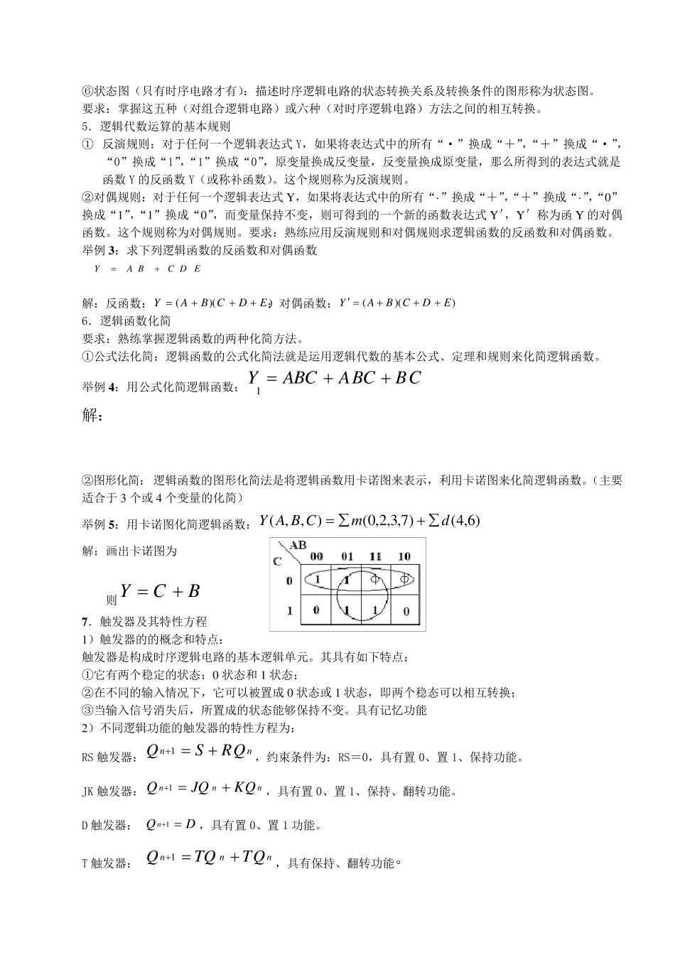 《数字电子技术》经典复习资料_第2页