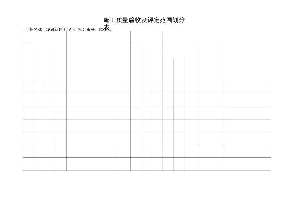 输电线路工程施工质量验收及评定范围划分表2020_第2页