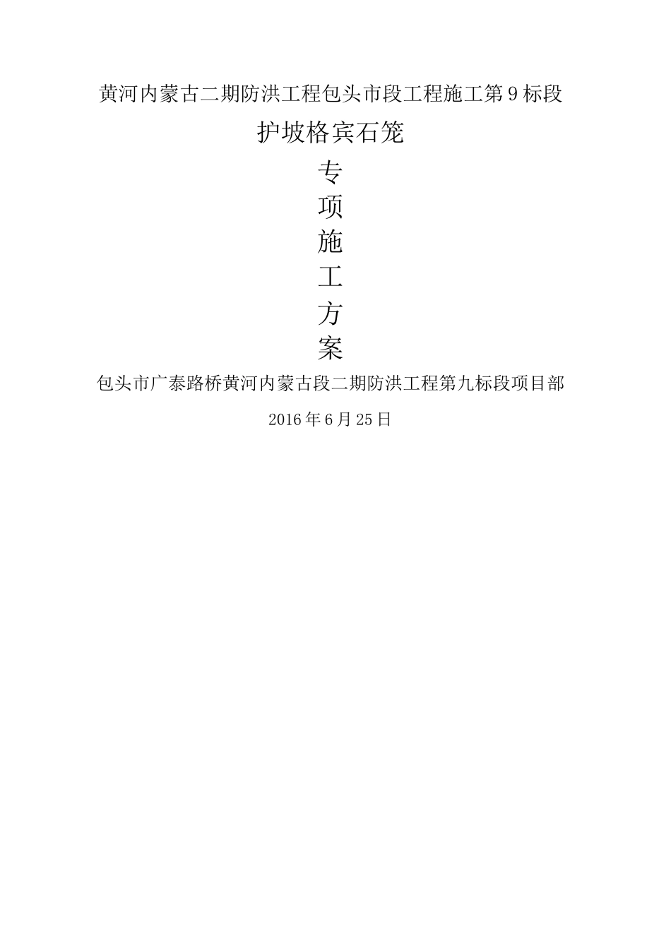格宾石笼护坡专项方案_第1页
