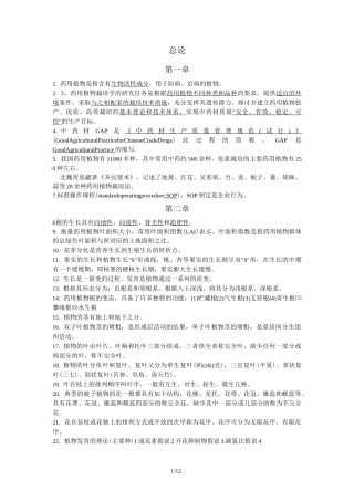 药用植物栽培