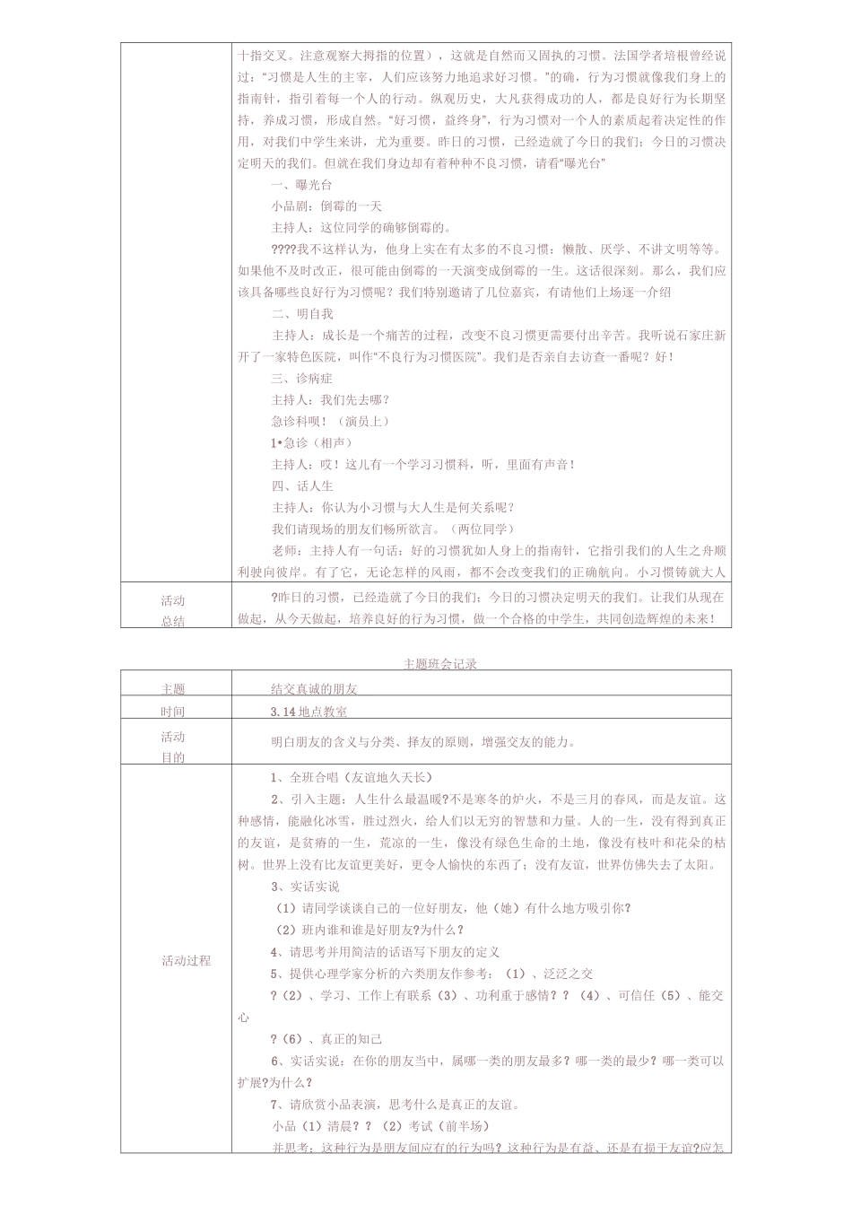 主题班会记录集文库_第3页