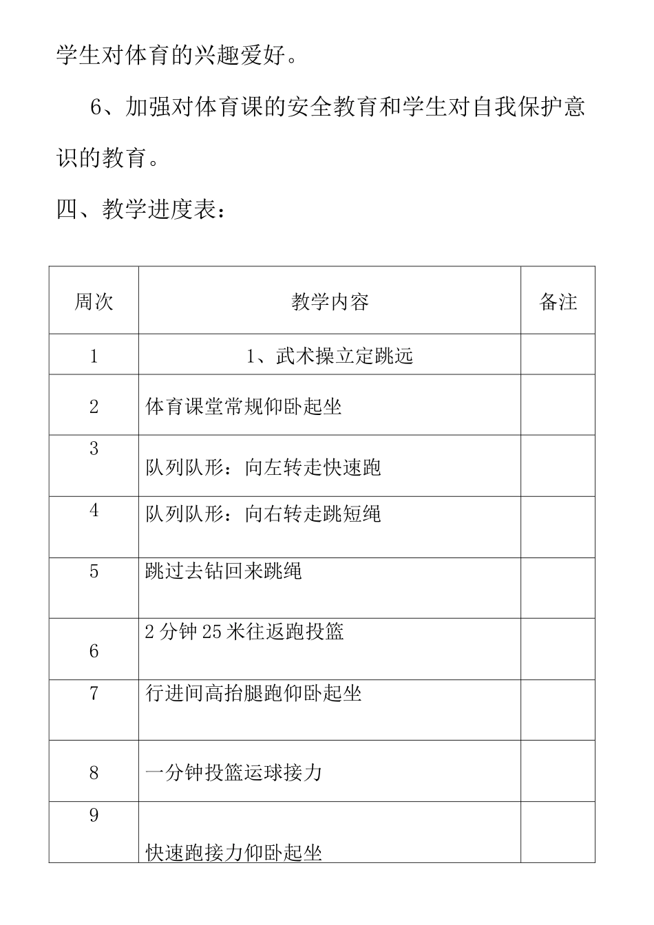 小学体育六年级下册体育教案_第3页