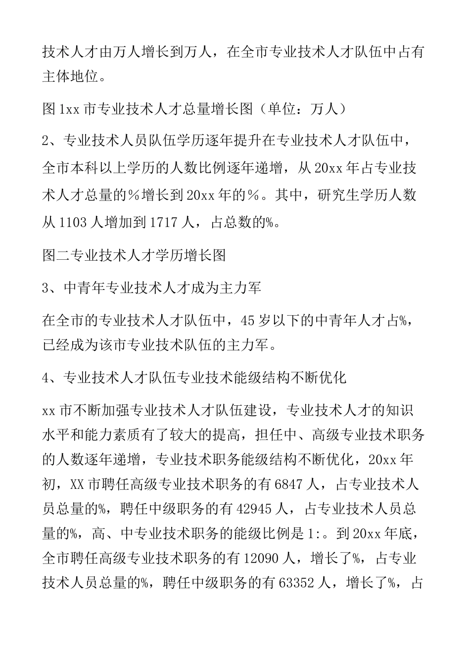 专业技术人才队伍建设情况调研报告_第2页