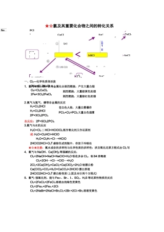 非金属及化合物方程式