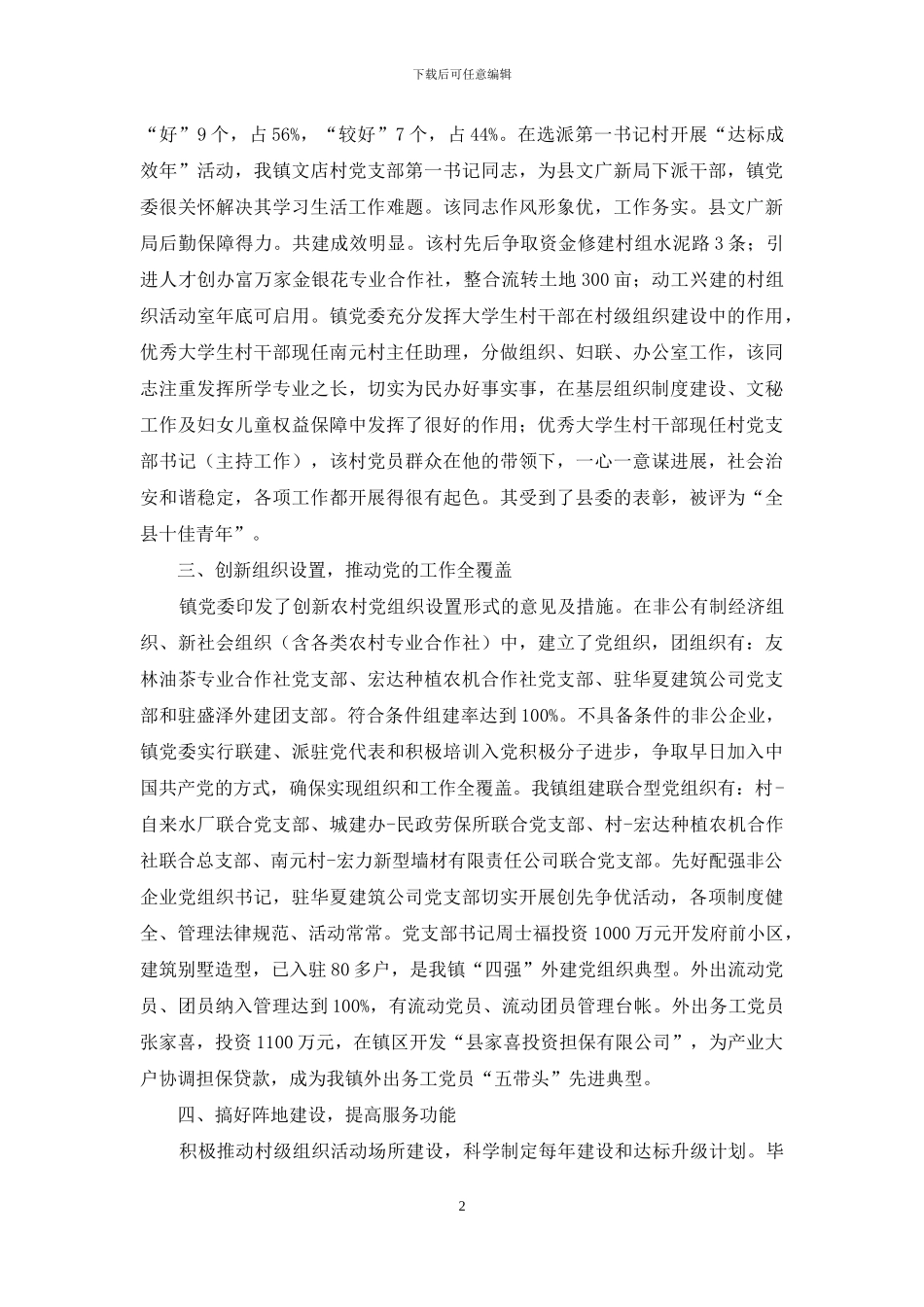 基层组织建设活动自查报告_第2页