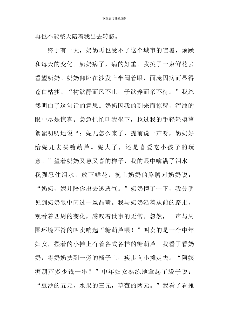 夕阳下的身影作文_第2页