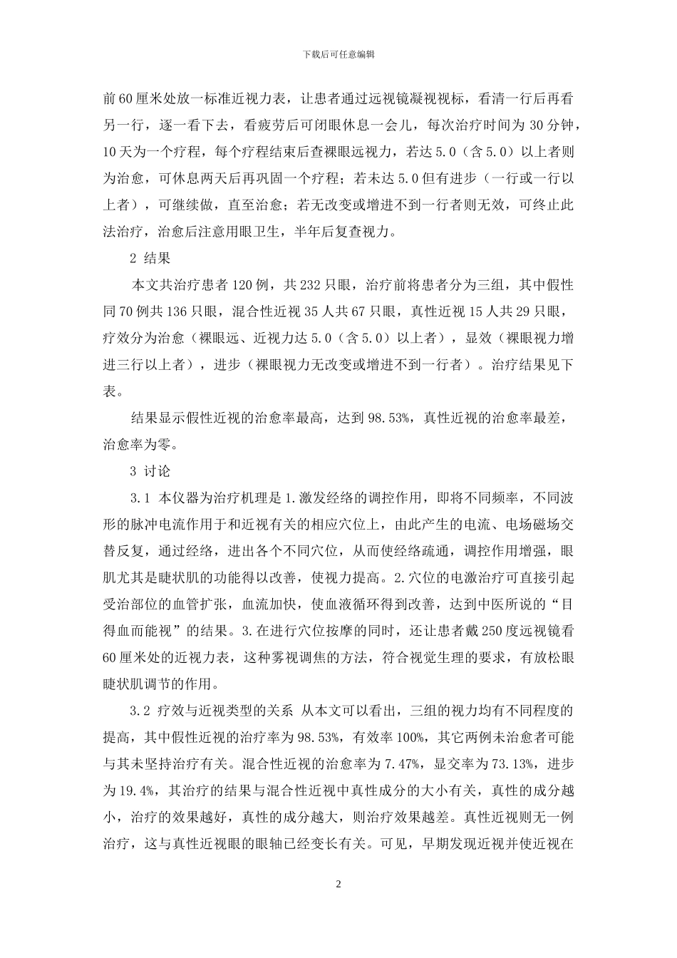 多功能视力矫正仪治疗近视的疗效分析-维视力治疗近视有效吗_第2页