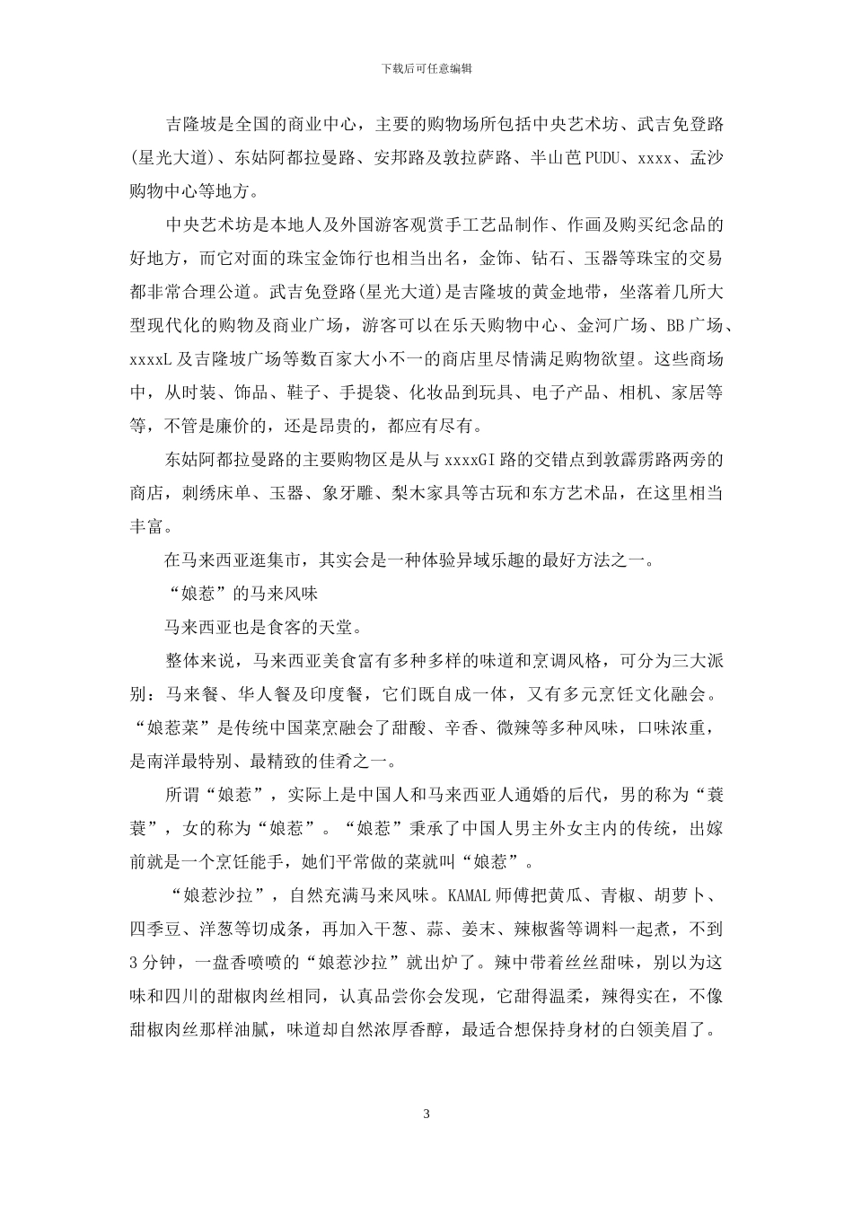 大马之旅-阳光在享乐_第3页
