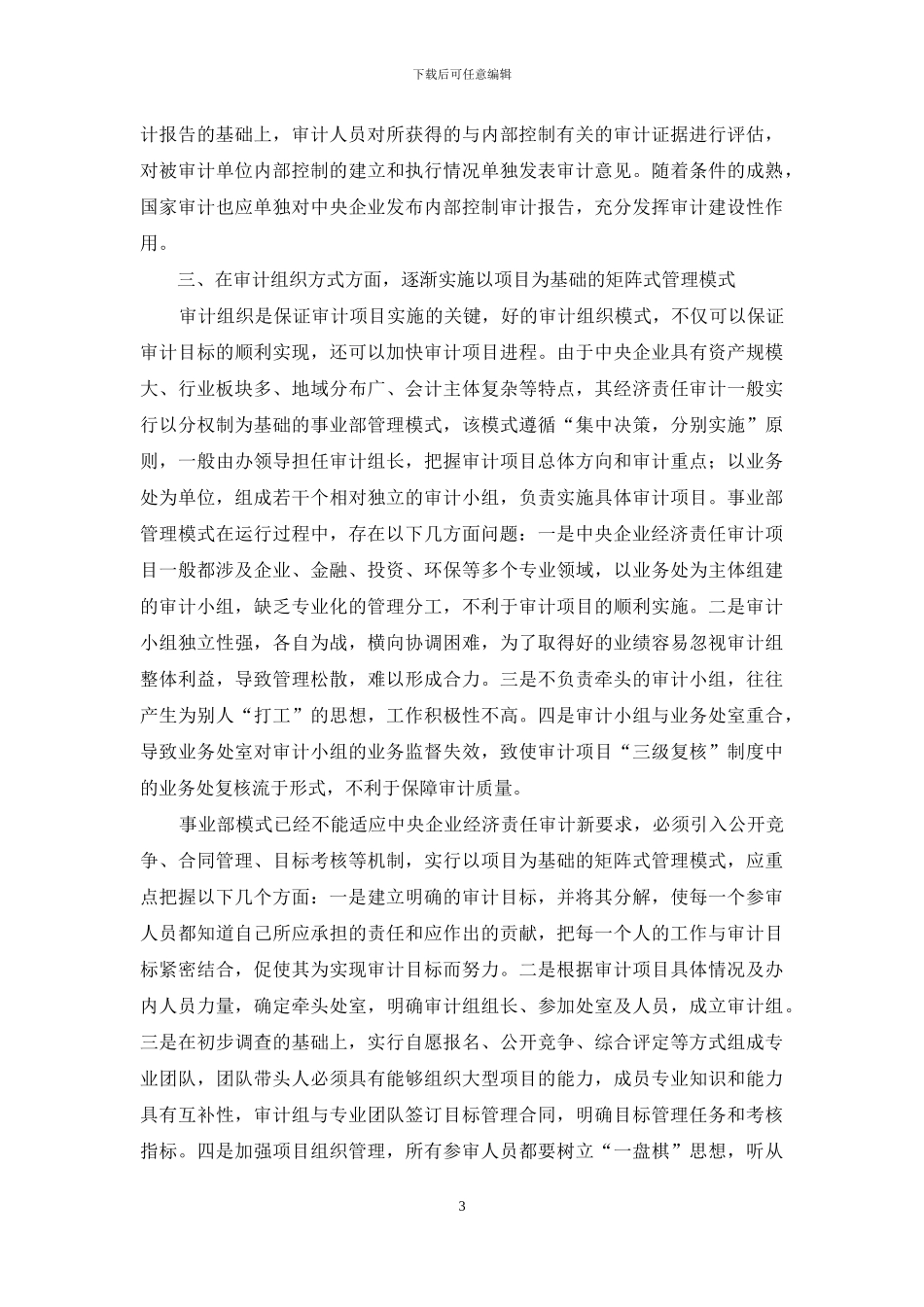 央企经济审计调查报告_第3页