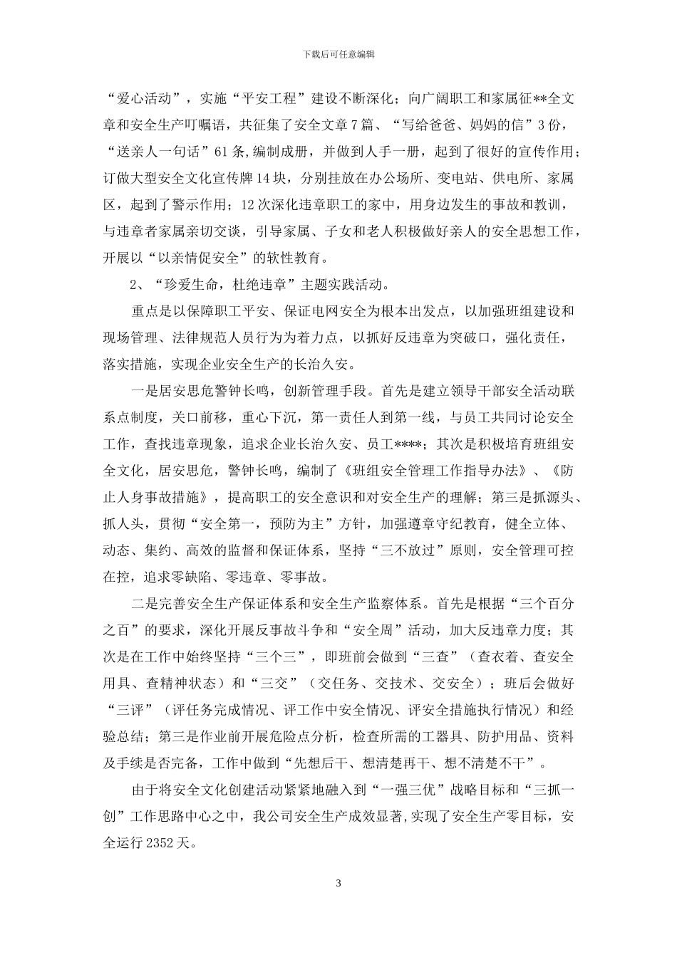 安全文化建设工作汇报_第3页