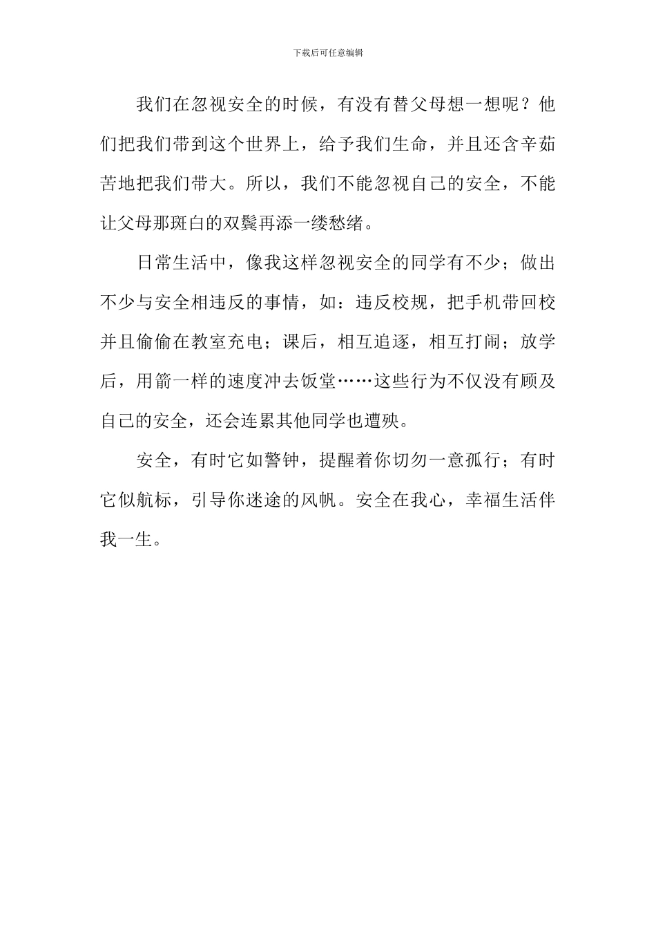 安全在我心作文1000字_第3页