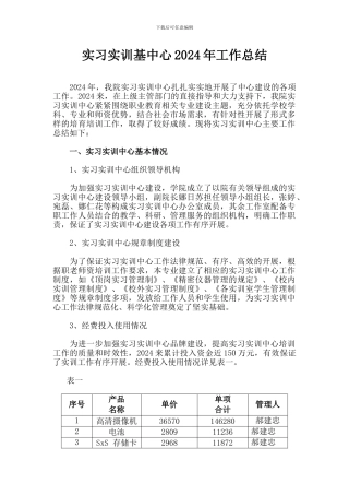 实训基地工作总结