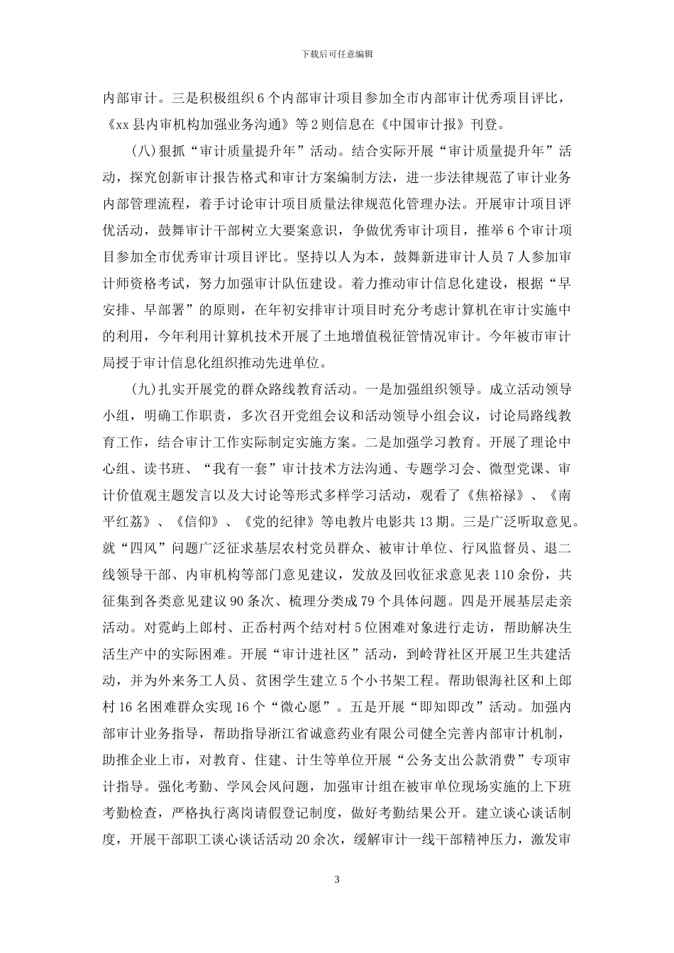 审计工作总结4篇_第3页