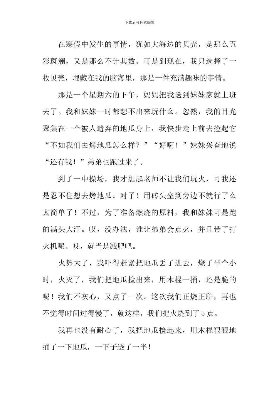 寒假里的一件趣事_第2页