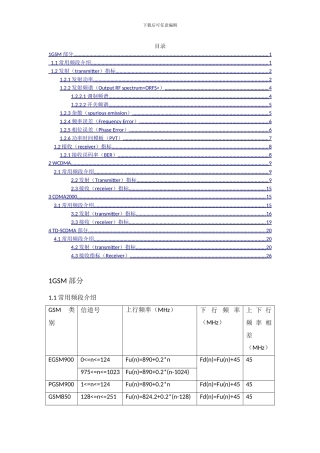 射频指标测试介绍