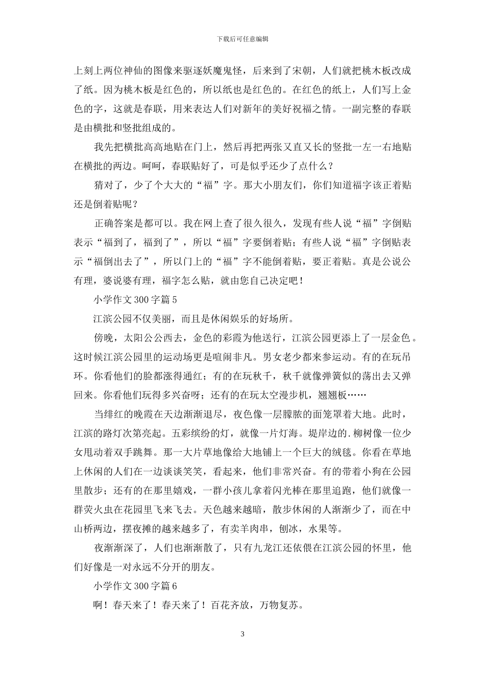 小学作文300字九篇-1_第3页